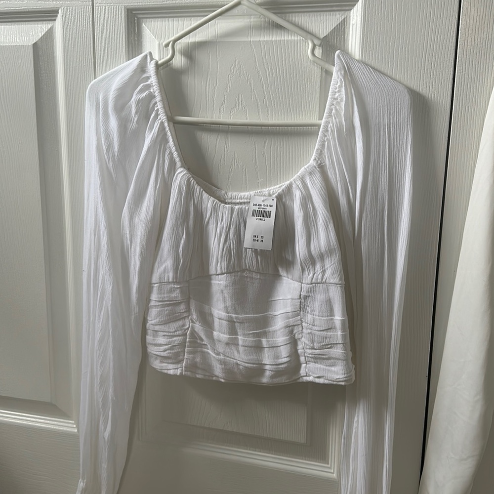 Brand new Hollister white long sleeve